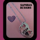 18KRP Mouse Theme Art Necklace With Number 3344