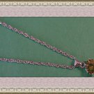 18KRP Necklace With Green Crystal Classy Style