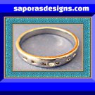 18KRP Wedding Band Ring Unisex Size 9.5