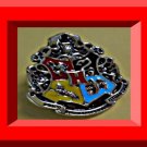 Antique Design Bronze Harry Potter Hogwarts Crest Theme Tie Pin