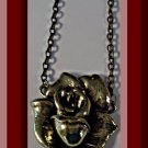Antique Theme Flower / Rose Design Necklace