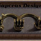 Antique Theme Hand Signs Double Finger Design Ring Size 5.5