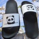 Black & White Panda Design Fashion Slides For Women Size 9