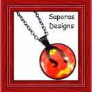 Black Tone Wonder Women Theme Necklace For Girls Or Women