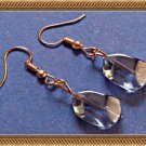 Blue Stone Wisdom Earrings Dangle With Gold Tone Finish
