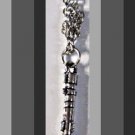 Doctor Who Sonic Screwdriver Theme Necklace Silver Tone
