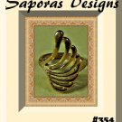 Gold Tone Angel Wing Ring Size 5