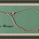 Gold Tone Bunny Rabbit Design Bracelet With Green & Clear Crystals