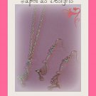 Gold Tone Hummingbird Design Dangle Earrings & Necklace Jewelry Set