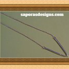 Gold Tone Letter "V" Design Necklace