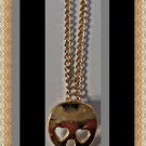 Gold Tone Skull Design Necklace Biker Gothic Punk Rock Style Unisex