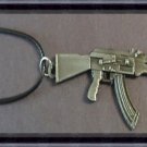 Gun Design Necklace With Black Rope Chain Unisex Gothic Biker Punk Rock Style