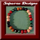 Handmade Colorful Wood Prayer Bracelet Religious Jewelry