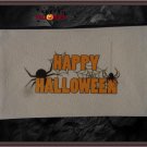 Happy Halloween Spider Web Cosmetic Accessory Pencil Bag With Heat Stamp Happy Halloween Spider Web Cosmetic Accessory Pencil Bag With Heat Stamp