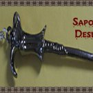Harry Potter Lord Voldemort Theme Wand Necklace Silver Tone