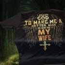 I Asked God To Make Me A Better Man He Sent Me My Wife Large T-Shirt For Men I Asked God To Make Me A Better Man He Sent Me My Wife Large T-Shirt For Men