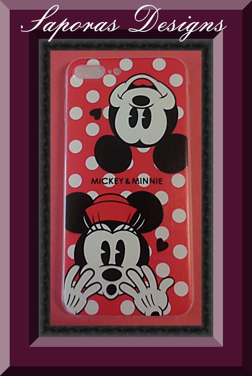 Iphone 7 Plus Silicone Case Minnie & Mickey Theme
