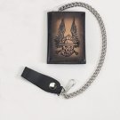 MCAARGAC-55 / SKELETON BIKER TRIFOLD CHAIN WALLET