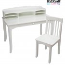 Avalon Desk with Hutch - White Item # 26705