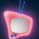 Neon TV Wall Mirror - Pink Item # WB-NWM TV-PK