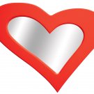Heart Mirror - Red Item # LS-WM HEART R