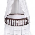 Cherry Elite™ Oval Bassinet with White Eyelet Bedding Item # 00856