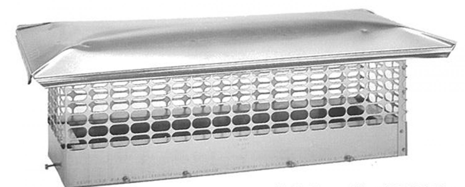 American Packing & Gasket Bolt On Stainless Steel Double Flue Chimney Cap 9 X 28 X 10