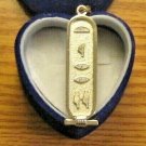 put your Name Egyptian personified Hieroglyphic genuine Silver Cartouche pendant