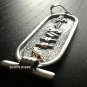 PERSONIFIED CUSTOM NAME WIDE CARTOUCHE GENUINE SILVER &GOLD LETTERS E ALPHABET
