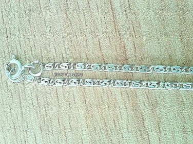 REAL SILVER CHAIN EGYPTIAN JOINED SCARABS GENUINE RAMSESS STYLE MEMPHIS NICKLES