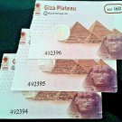 LOT OF 3 GIZA PYRAMIDS & SPHINX AREA TICKETS IN SERIAL 2019 -USED EGYPT Египет Ä