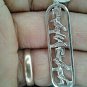 Egypt custom Name Hieroglyphic genuine Silver Cartouche/ chain pendant necklace