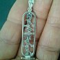 Personalized custom Name Hieroglyphic genuine Silver or gold letters cartouche p