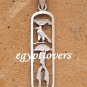 Personalized custom Name Hieroglyphic genuine Silver or gold letters cartouche p