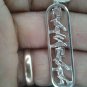 Personalized custom Name Hieroglyphic genuine Silver or gold letters cartouche p
