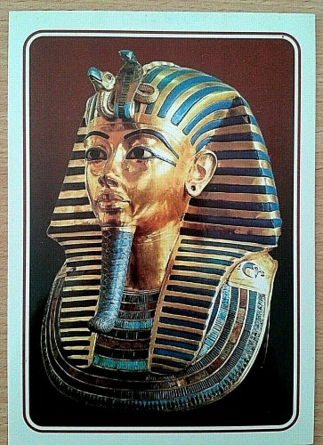 VINTAGE POSTCARD TUTH ANKH AMON MASK 1994 UNPOSTED