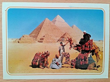 VINTAGE POSTCARD GIZA PYRAMIDS KEOPS KHEOPS GREAT PYRAMID 1994 UNPOSTED