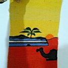 Egyptian Tapestry 100% WOOL Camels,Bedouin, PALM TREE Handmade from Egypt