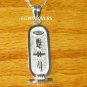 PUT UR NAME N EGYPTIAN PERSONALIZED HIEROGLYPHIC GENUINE SILVER CARTOUCH PENDENT