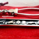 PERSONIFIED PERSONALIZED HIEROGLYPHIC CUSTOM NAME REAL SILVER CARTOUCH KEYCHAIN