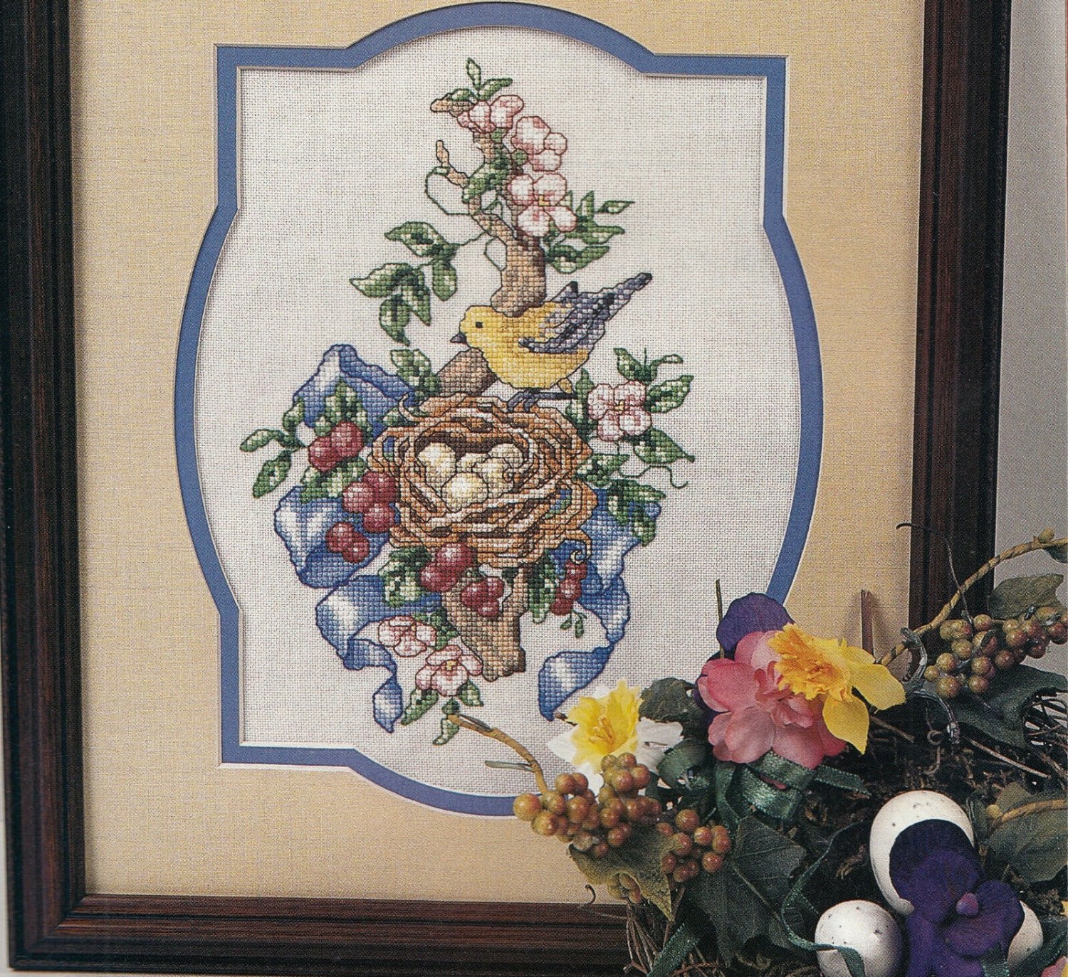 PDF FILE NESTING WARBLER II - CROSS STITCH PATTERN