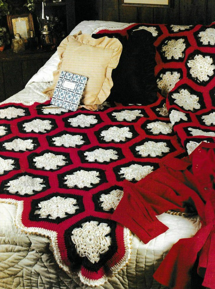 PDF FILE VINTAGE AUTUMN LACE AFGHAN CROCHET PATTERN INSTRUCTIONS..