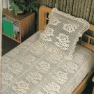 PDF FILE VINTAGE BED OF ROSES CROCHET PATTERN INSTRUCTIONS. with diagrams