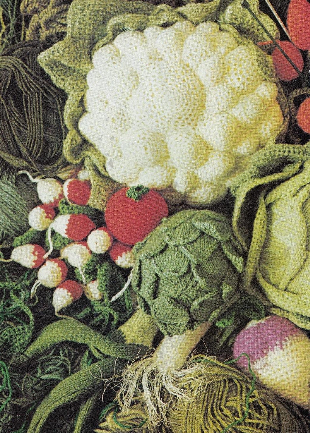 PDF FILE vegetables to crochet and knit  CROCHET PATTERN