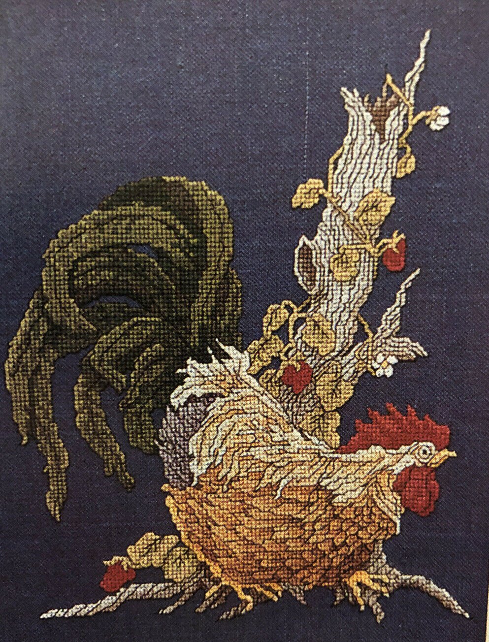 PDF FILE Imperial Rooster Counted Cross Stitch Pattern