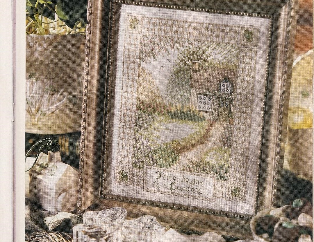 PDF FILE Time Begin in a Garden CROSS STITCH PATTERN