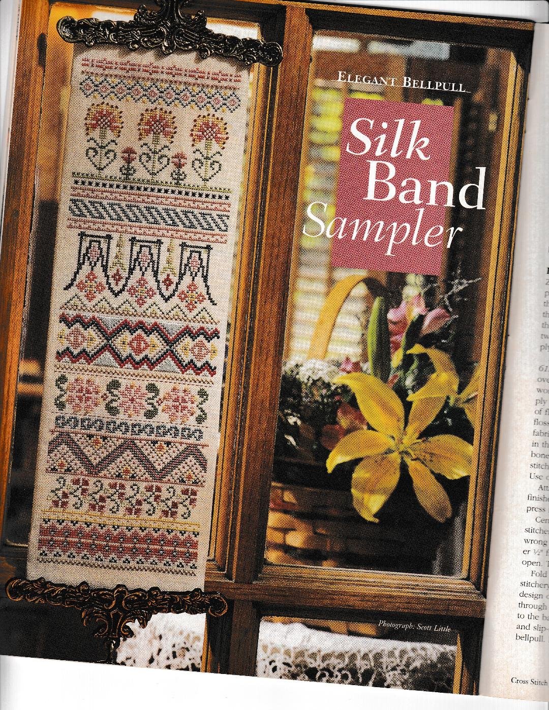 PDF FILE SILK BAND SAMPLER CROSS STITCH PATTERN