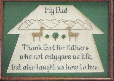 PDF FILE BONNET MY DAD CROSS STITCH PATTERN