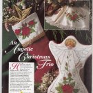 PDF FILE an angelic christmas trio cross stitch pattern