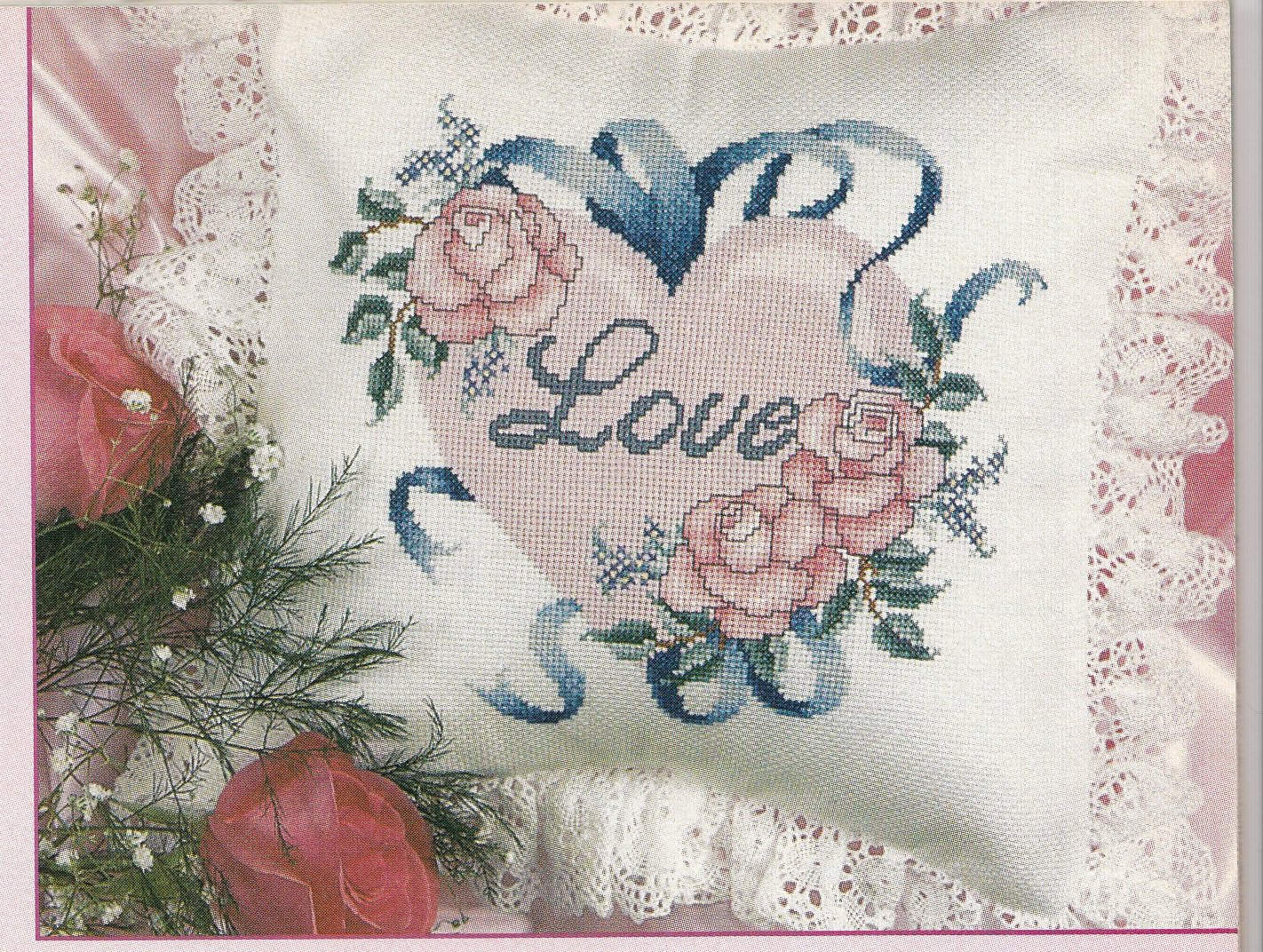 PDF FILE BORDERS 'N PILLOW CASE SERIES VINTAGE CROSS STITCH PATTERN